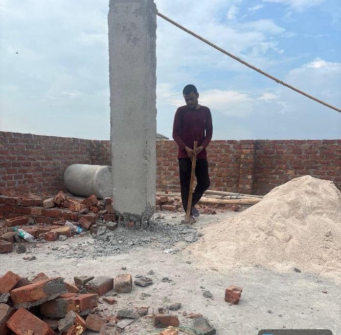 अवैध निर्माण पर चला जीडीए का हथौड़ा 